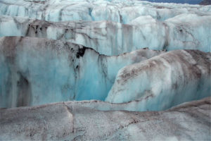 Diane Burko, On the Crevasse (2014). Archival pigment print. Dimensions: 60”x 40.” © Burko 2014. Courtesy of the artist.